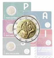 2 euro Francia 2024 - Fior di conio BU in coincard- Olimpiadi Parigi  2024 ( coincard  casuale)