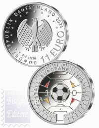  11 € Argento Germania 2024 - Campionato Europeo Calcio UEFA