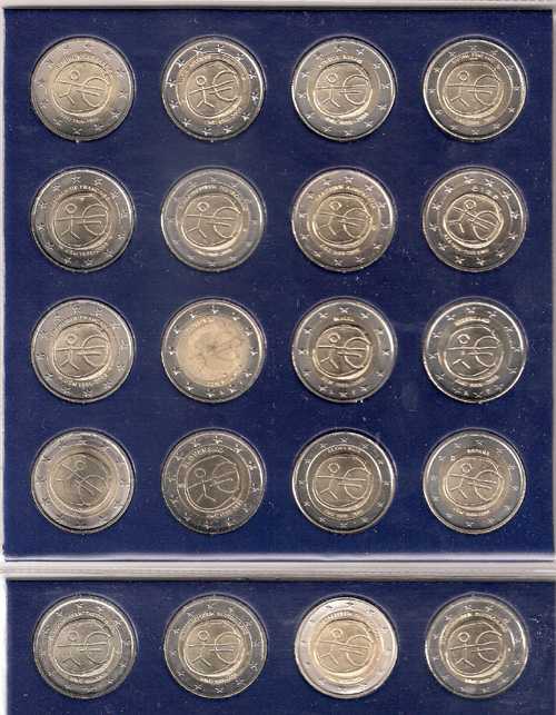 Monete Euro - Collezione completa 20 monete - 2 euro Commemorativi EMU -  2009
