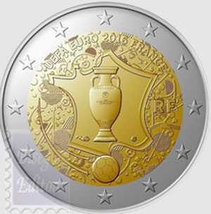 Monete Euro - 2 euro Francia 2016 - Campionati Europei di Calcio