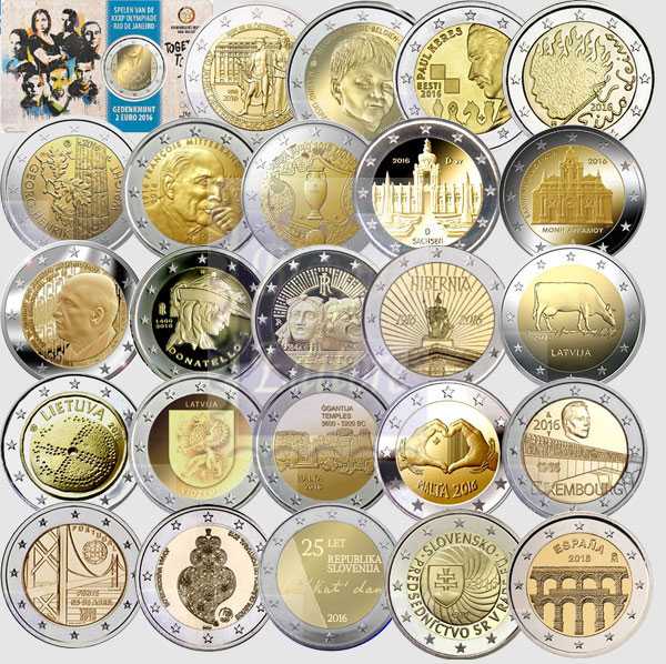 Monete Euro - Collezione Completa - 2 Euro commemorativi 2016 ( 25 monete )