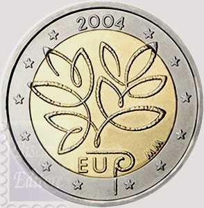 Monete Euro - MB in capsula - 2 euro Finlandia 2004 - Allargamento Unione  Europea