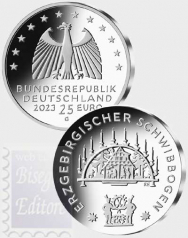 25 € Germania 2023 -  Argento 999 Proof  in capsula - Natale - L'arco di candele