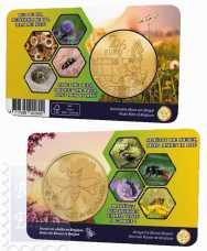  2.5 € Belgio 2024 - Coincard Ufficiale BU (Versione Francese) -  Le api in Belgio