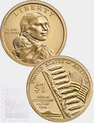 1 $ Nativi D'America 2024 - Legge sulla cittadinanza indiana del 1924- - Set 2 Monete Zecca D+P